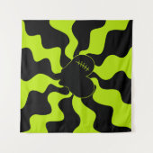 Heart Melt - Lime Green Wandkleed (Voorkant (horizontaal))