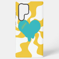 Heart Melt - Turquoise en Yellow