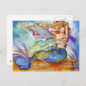 Heart Mermaid Briefkaart (Voorkant / Achterkant)