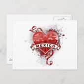 Heart Mexico Briefkaart (Voorkant / Achterkant)