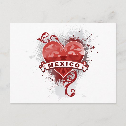 Heart Mexico Briefkaart (Voorkant)