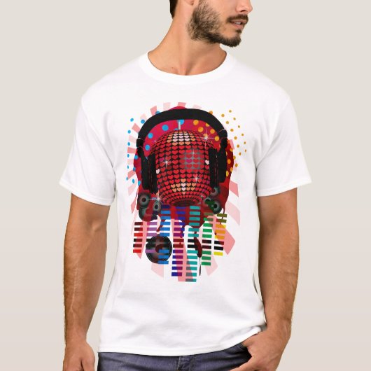 HEART MIRRORBALL T-SHIRT (Voorkant)