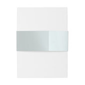 Heart Monogram on Silver Uitnodigingen Wikkel (Achterkant Voorbeeld)