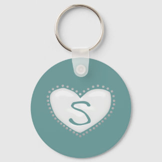 Heart Monogram Sleutelhanger
