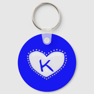 Heart Monogram Sleutelhanger