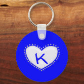 Heart Monogram Sleutelhanger (Voorkant)