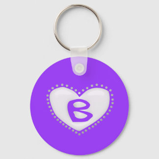 Heart Monogram Sleutelhanger