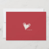 Heart Montage Red Invitation Kaart (Achterkant)