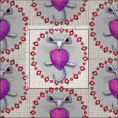 Heart Mouse Stof (Delen)