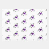 Heart Music Paars Inpakpapier Vel (Voorkant 3)