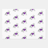 Heart Music Paars Inpakpapier Vel (Voorkant 2)