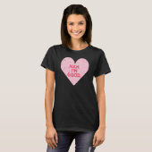 Heart Nah Im Good Anti-Valentijnsdag Single Aware T-shirt (Voorkant volledig)
