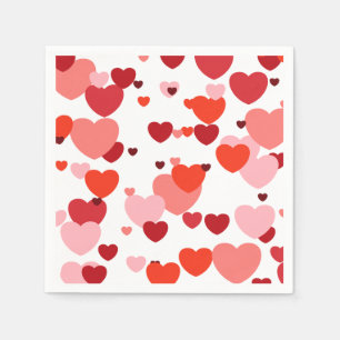 Heart napkins servet