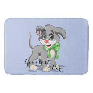 Heart Nose Puppy Cartoon Badmat