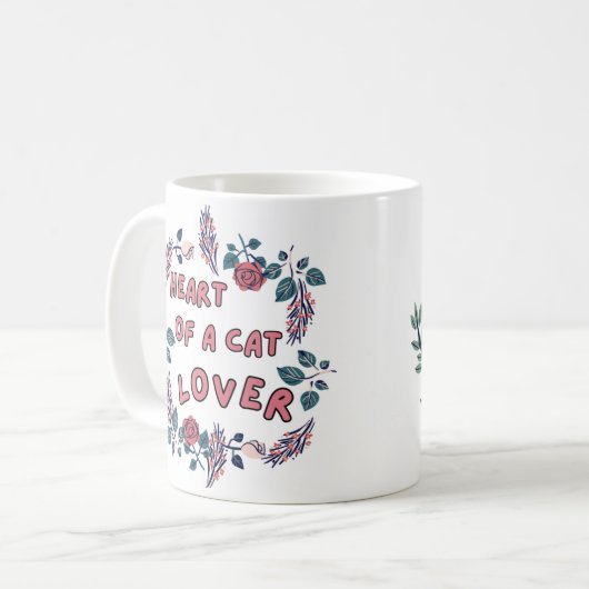 Heart of a Cat Lover Mug (Devant gauche)