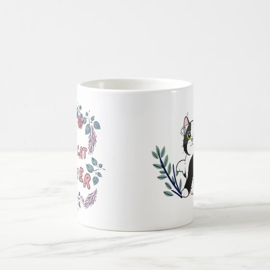 Heart of a Cat Lover Mug Koffiemok (Center)