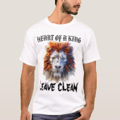 Heart of a King – Lion Strength T-shirt T-shirts (Voorkant)