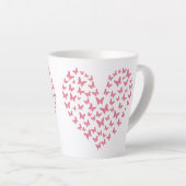 Heart of Capricious Butterflies Latte Mok (Rechterhoek)