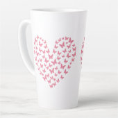 Heart of Capricious Butterflies Latte Mok (Linkerhoek)