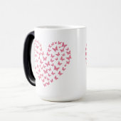 Heart of Capricious Butterflies Magische Mok (Voorkant links)