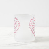 Heart of Capricious Butterflies Matglas Koffiemok (Center)