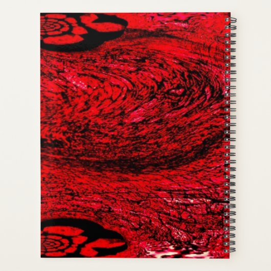 Heart of Chaos – Infinite Red Spiral Planner (Achterkant)