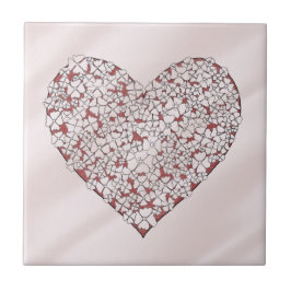 Heart of Flowers Decorative Tile Tegeltje