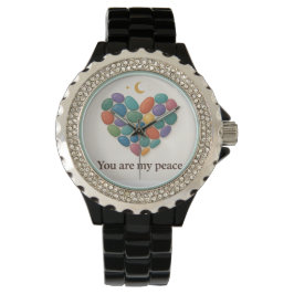 Heart of Gems: Elegant Crystal-Inspired Watch Desi Horloge