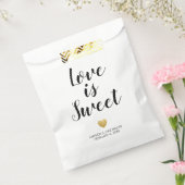 Heart of Gold Love is Sweet Favor Bag Bedankzakje (Gezegeld)