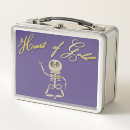 Heart of Gold Metal Lunchbox
