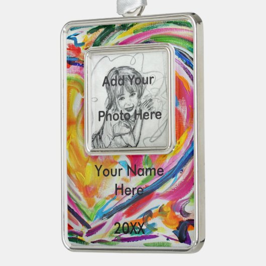 Heart of Joy Custom Personalized Photo Ornament (Links)