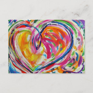 Heart of Joy Custom Small Invitations Kaart