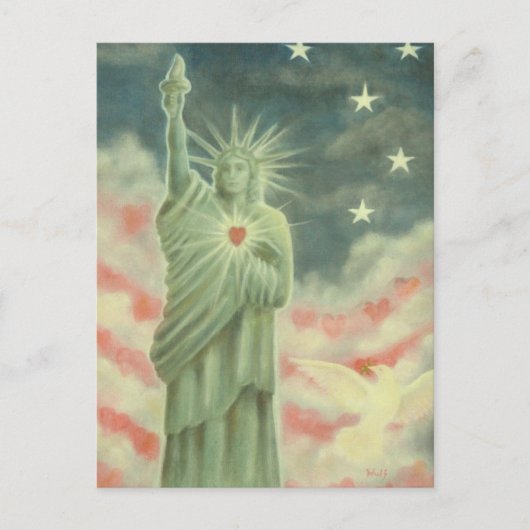 Heart of Liberty Briefkaart (Voorkant)