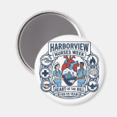 Heart of the Hill Magnet (Design A) (Recto/Verso)