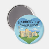 Heart of the Hill Magnet (design B) (Recto/Verso)