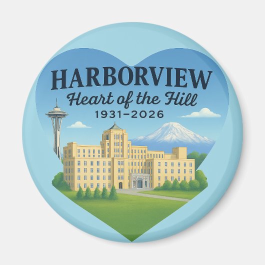 Heart of the Hill Magnet (design B) (Devant)