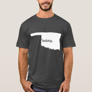 Heart Oklahoma Belong State Map T-shirt