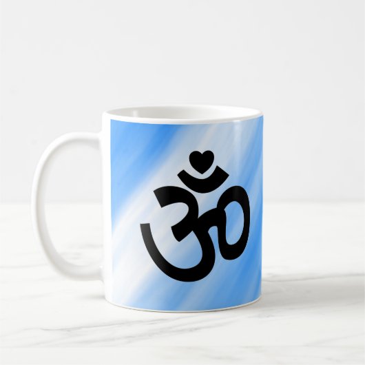 Heart Om Sign - Mok voor Yoga Lovers (Links)