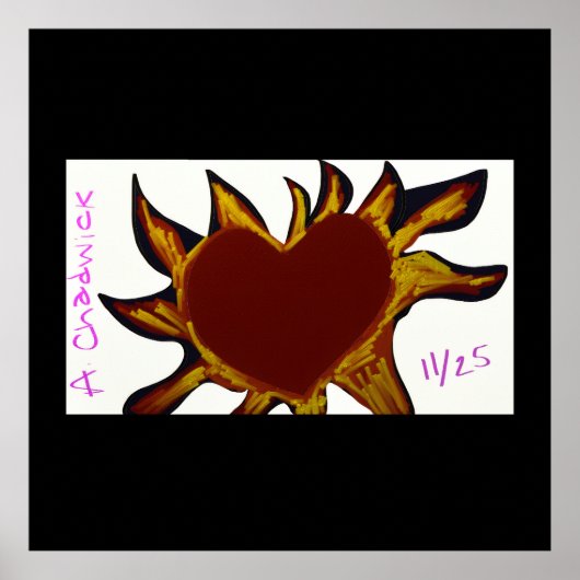 Heart on Fire Poster (Voorkant)