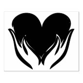 Heart on Fire Rubber Art Stamp Rubberstempel (Afrduk)