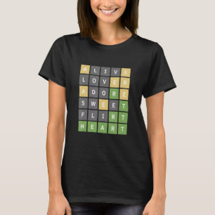 Heart Online Word Game T-shirt