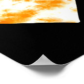 Heart Orange Tie Dye - Cute Valentines Day Graphic Poster (Hoek)