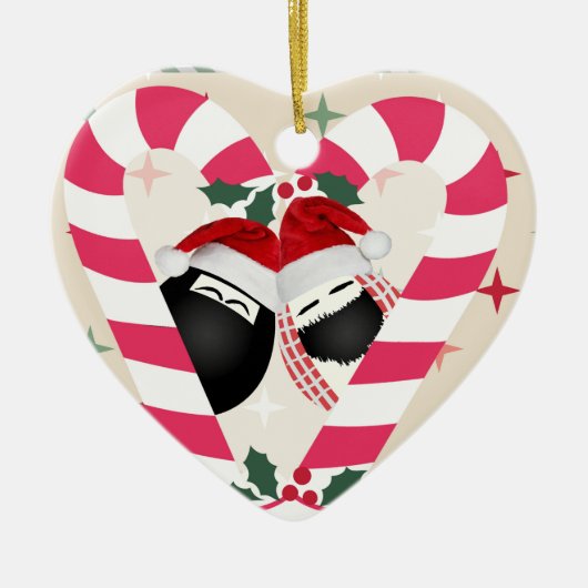 Heart Ornament Merry Kerstmis HABIBI (Voorkant)