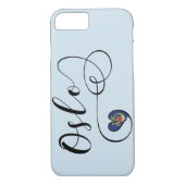 Heart Oslo Mobile Phone Case, Noorwegen Case-Mate iPhone Case (Achterkant)