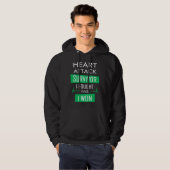 Heart overlevende, ik vocht en won hoodie (Voorkant volledig)