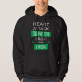 Heart overlevende, ik vocht en won hoodie (Voorkant)