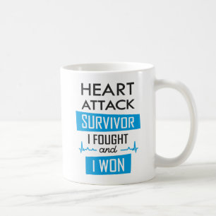 Heart overlevende, ik vocht en won koffiemok