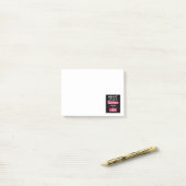 Heart overlevende, ik vocht en won post-it® notes (Op bureau)
