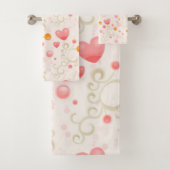 Heart Pattern Bath Bad Handdoek (Insitu)
