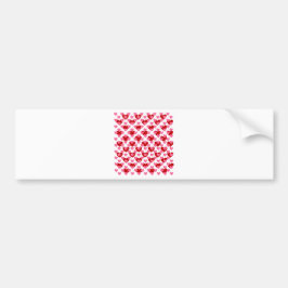 Heart Pattern Bumpersticker
